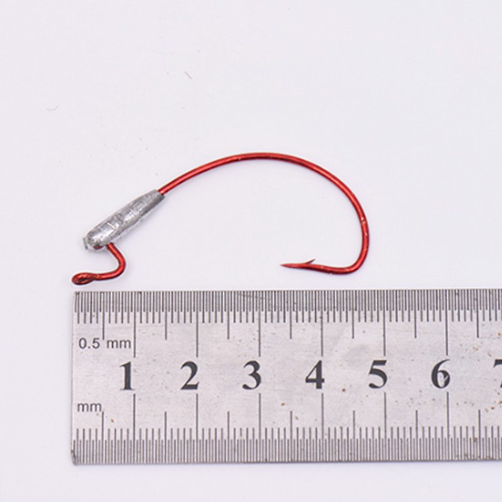 Bộ 05 Lưỡi Câu Lure Kẹp Sẵn Chì- thegioidocau