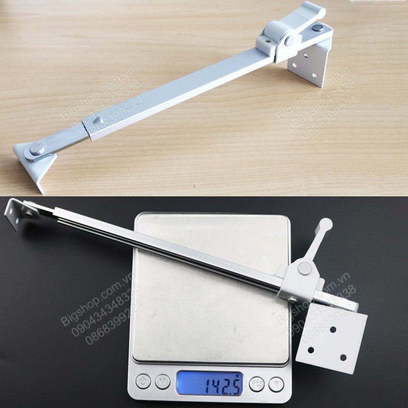 Thanh giữ cố định cánh cửa sổ bằng hợp kim giúp tránh bị gió thổi mạnh làm vỡ cửa