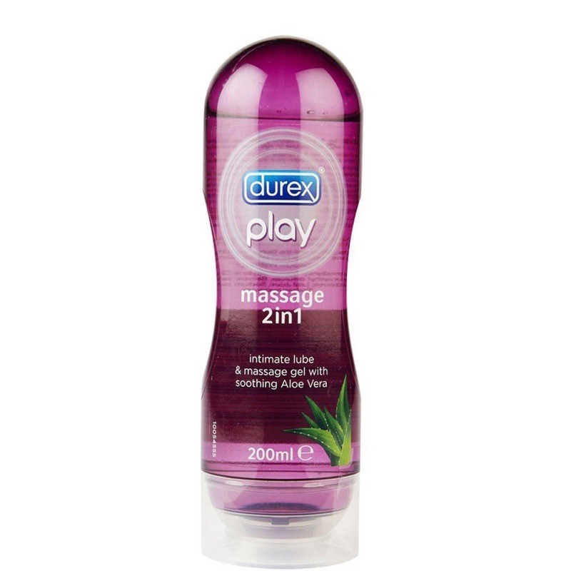 (Chính Hãng) Gel bôi trơn cao cấp Durex Play Massage 2 in 1 200ml - Bản Tiếng Anh