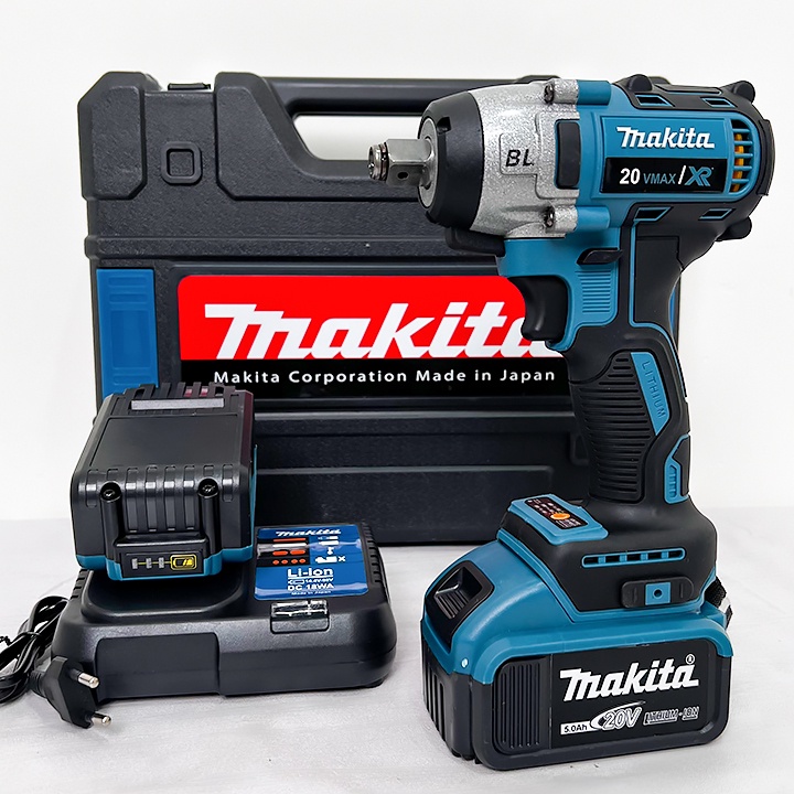 [Mẫu mới 2023] Máy siết bulong Makita 20v - Lõi đồng 100% - Pin 10 Cell - Bắn ốc - Bắt vít - Máy khoan