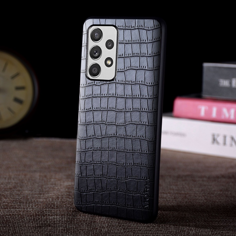 Ốp Bao Da Điện Thoại Họa Tiết Da Cá Sấu Cao Cấp Cho samsung galaxy a52 a72 a32 a12 a22s a52s 5g 4g galaxy a52 5g