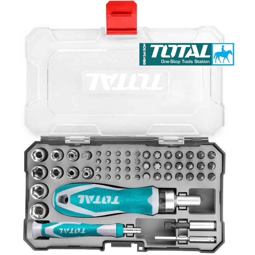 Bộ 55 đầu tuốc nơ vít đa năng Total TACSD30556