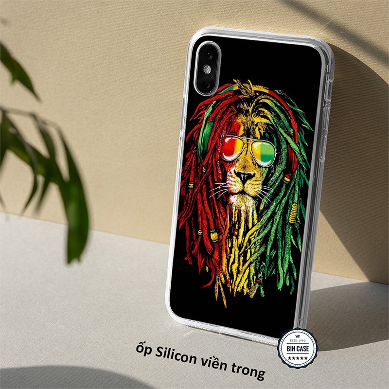 🔥Ốp iPhone X XS Hay Ho In Hình Sư Tử Rasta 🔥Ốp BOB MARLEY Đẹp iphone 13 12 11 Pro Max 6s 6 7 8 Plus X Xr Xs Max DOCLA019