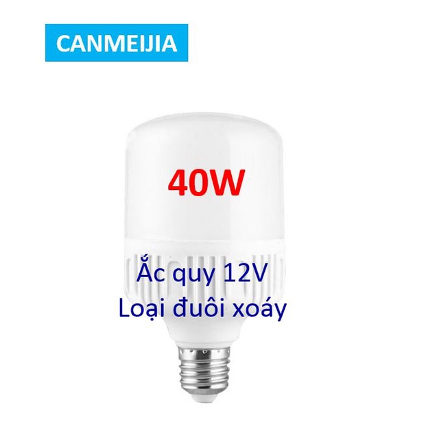 Bóng đèn led DC 12v và AC/DC 12~~85V Canmeijia 30w 40w 50w ắc quy loại đuôi xoáy siêu sáng, Chipled 5730 cao cấp