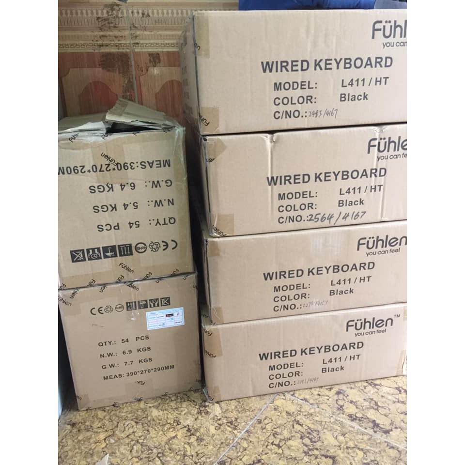 Bàn Phím Fuhlen L411 và chuột L102 hàng phân phối Ninza Việt Nam