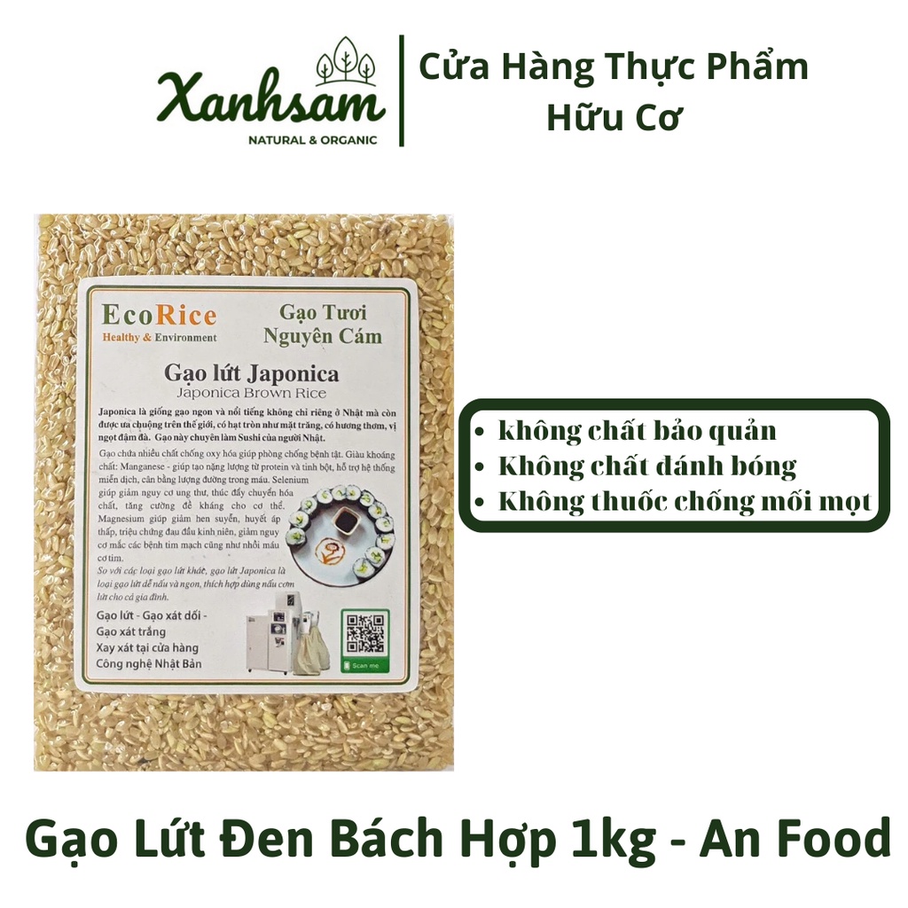 Gạo Lứt Nhật Japonoca An Food 1kg - XanhSam Organic
