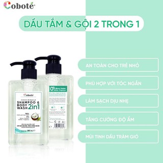 Dầu Tắm Gội Coboté 2in1