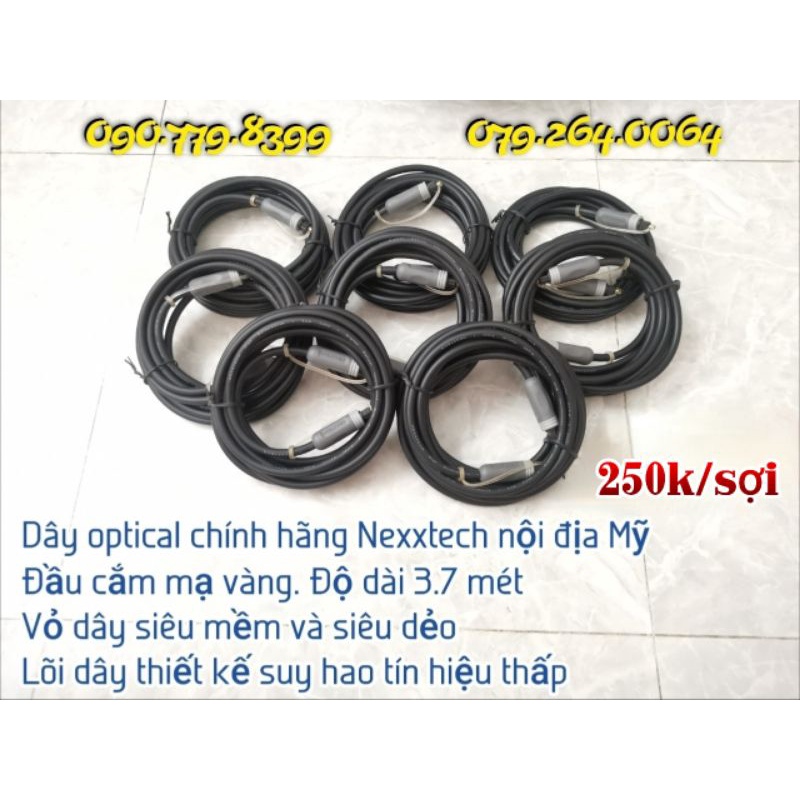 Dây optical 3.7 mét chính hãng Nexxtech của Mỹ