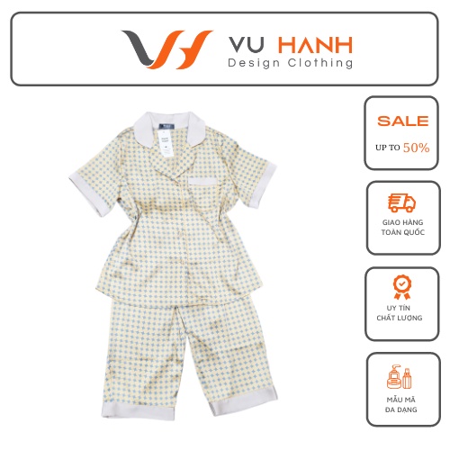Bộ lụa mặc nhà mẫu ngẫu nhiên | Shop Vũ Hạnh