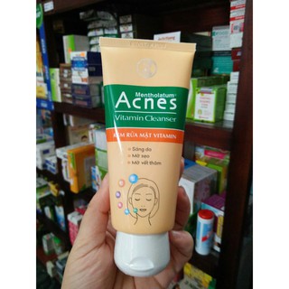 [CHÍNH HÃNG ] Sữa rửa mặt ACNES vitamin - sáng đẹp mờ đẹp và vết thâm  (100gr)