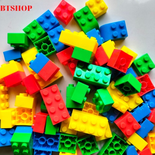 Bộ Lego xếp hình giáo dục sớm  Đồ chơi LEGO phát triển tư duy hình khối xây dựng ,nhiều màu sắc