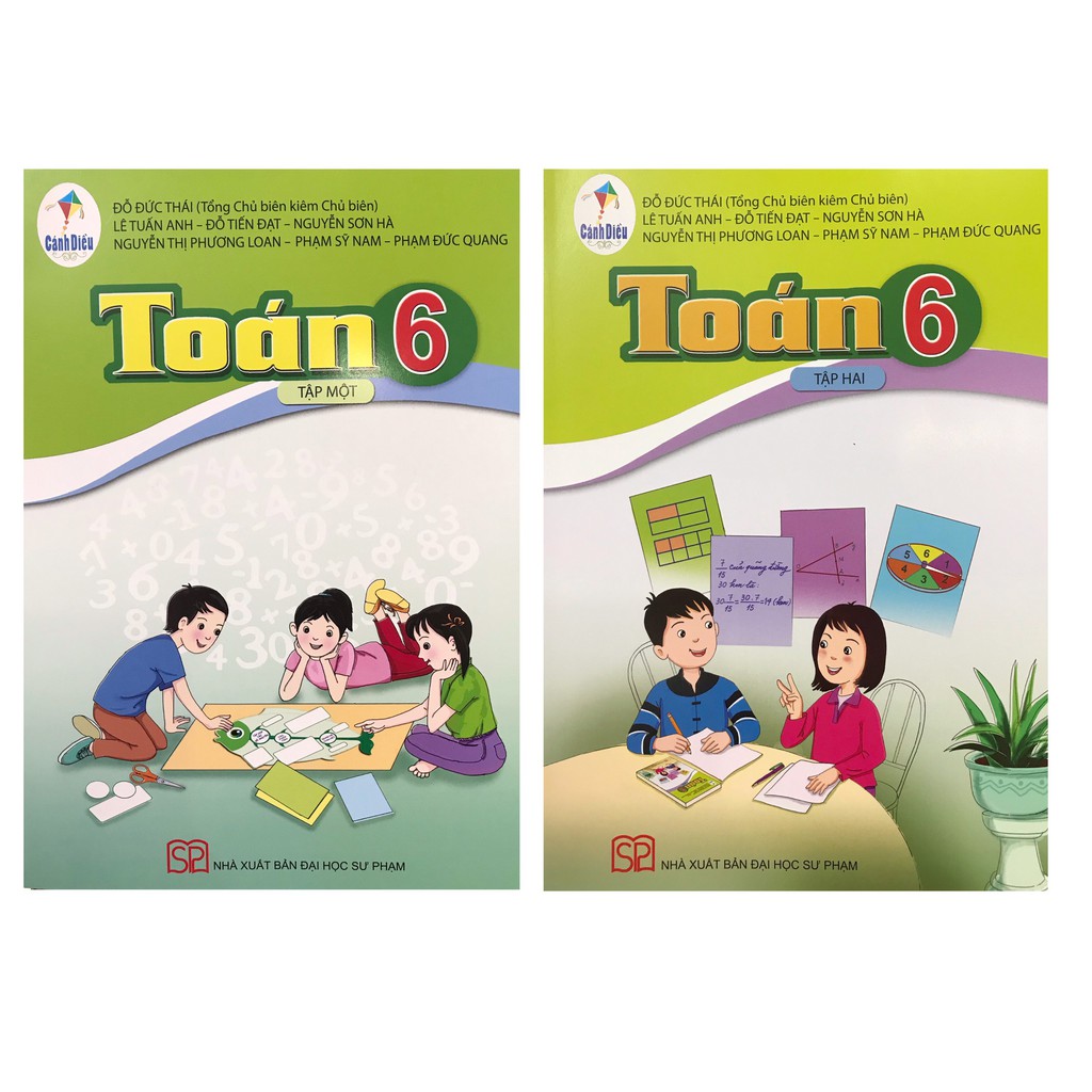 Sách Combo Toán lớp 6 cánh diều ( 2 tập ) + bán kèm 2 bút chì