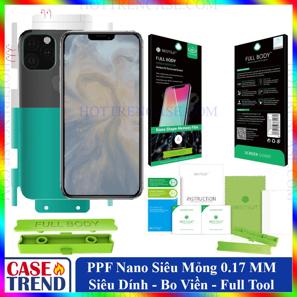 Miếng Dán PPF Mặt Lưng iPhone - Hàng Cao Cấp - Full Viền - Hãng BestSuit