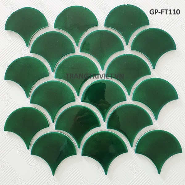 Gạch Mosaic Vảy Cá Ốp Bếp, Ốp Phòng Tắm, Ốp Trang Trí Tường GP-FT110