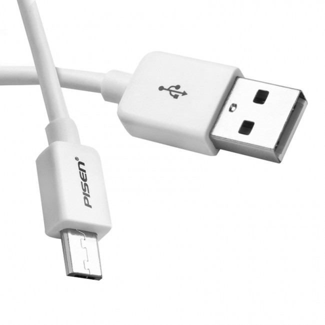 Cáp Sạc Pisen Micro Usb Cho Android Dài 0.8m - BH 6 tháng 1 đổi 1