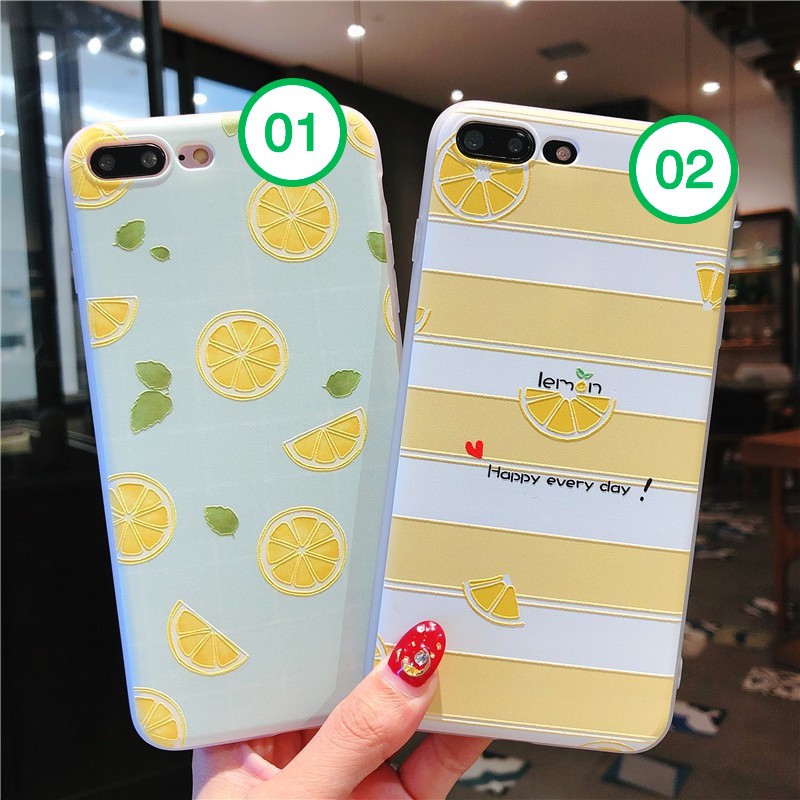 Ốp lưng quả chanh Silicon dẻo dành cho iPhone 6 / 6s / 6Plus / 6sPlus / 7 / 7Plus / X / XS - a43