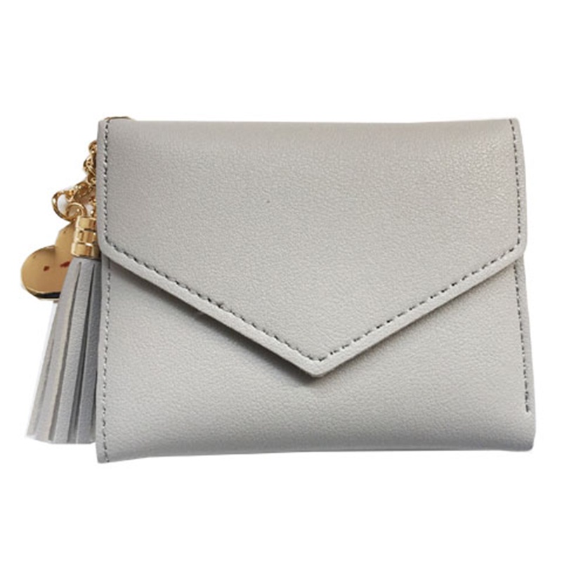 Ví ngắn IELGY phối dây tua rua phong cách Nhật Hàn thanh lịch cho nữ