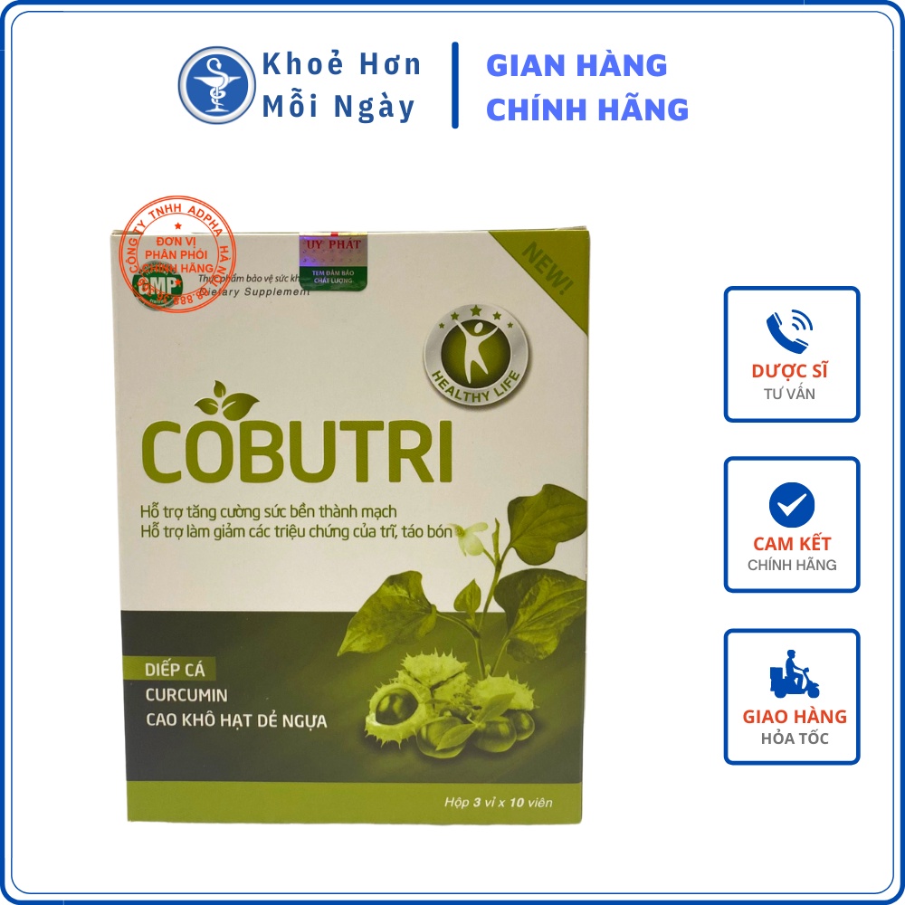 COBUTRI - Không lo táo bón, trĩ , không phải phẫu thuật