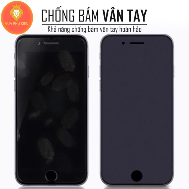 Kính cường lực iphone chống bám vân tay nhám 14 / 13 / 12 /11 / X / Xs / 6 / 7 / 8 / plus / pro / max [CƯỜNGLỰC- CBV]