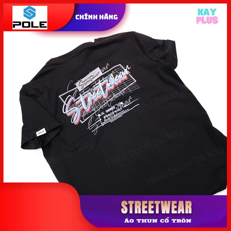 Áo thun Nam &amp; Nữ cổ tròn POLE -  Streetwear 04