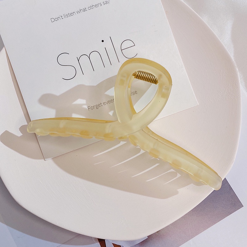 Phù Hợp Kẹp Tóc Càng Cua Bằng Acrylic Nhám Loại Lớn Phong Cách Hàn Quốc