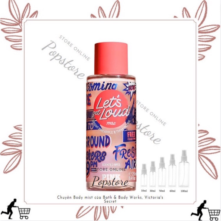 Xịt thơm 𝗩𝗜𝗖𝗧𝗢𝗥𝗜𝗔'𝗦 𝗦𝗘𝗖𝗥𝗘𝗧 Pink Let's Get Loud