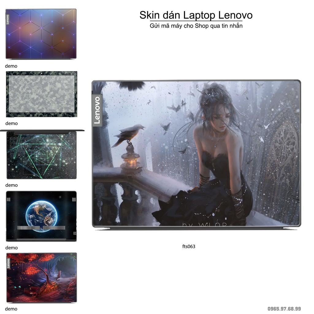 Skin dán Laptop Lenovo in hình Fantasy _nhiều mẫu 7 (inbox mã máy cho Shop)