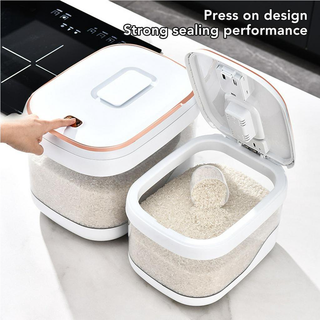 Thùng Đựng Gạo Thông Minh - Chống Ẩm Loại 5kg và 10kg - dung tích lớn hợp vệ sinh cho nhà hàng gia đình - Nitrogen071