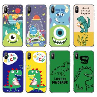Ốp lưng TPU mềm in hình quái vật dễ thương cho compatible for iphone X XR XS Max