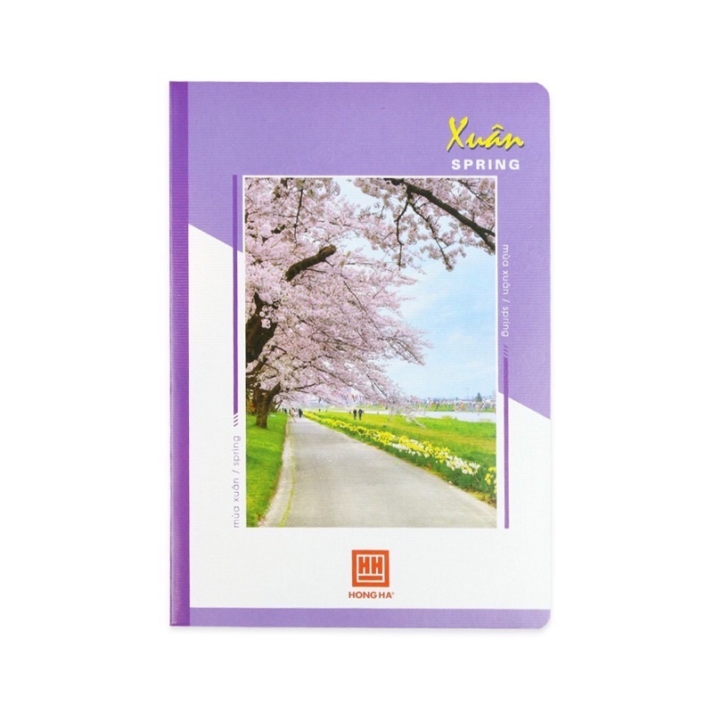 Vở kẻ ngang 120 trang Hồng Hà cao cấp - 4 mùa - giấy trắng - 1 quyển - vở ghi chép học sinh - MIYABI STORE