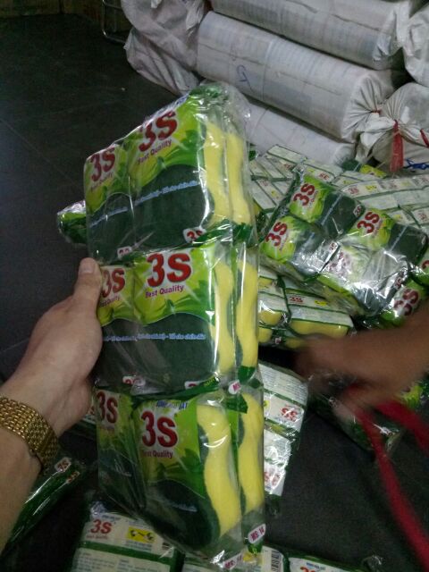 Giẻ rửa bát chén và dụng cụ gia đình 12 miếng