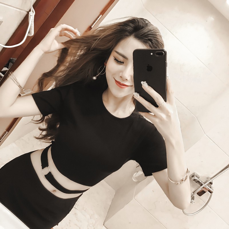 ÁO THUN CROTOP NỊT EO ULZZANG CÁ TÍNH THỜI TRANG NỮ | BigBuy360 - bigbuy360.vn