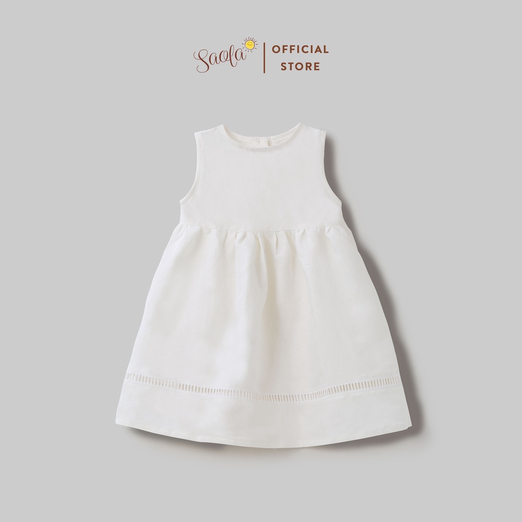 Váy Cho Bé Gái SAOLA KIDS Công Chúa Trắng Elsa Xinh Đẹp Gracie Dress Cho Trẻ Em 1,2,3,4,5,6 tuổi - DRL013