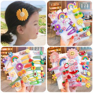 Vỉ sét kẹp tóc hoa quả hoạt hình siêu yêu cho bé gái
