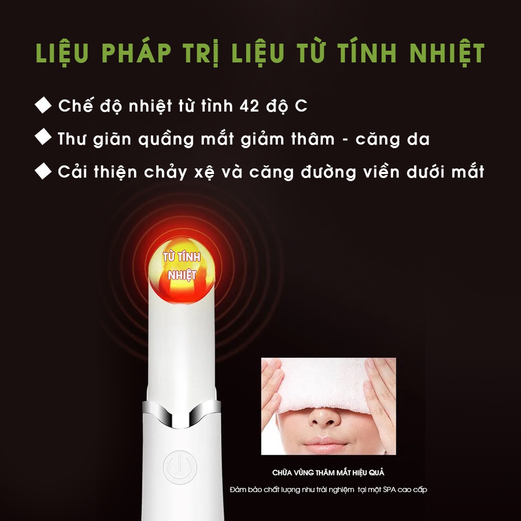 Máy Massage Mắt Mini Cao Cấp, Máy Mát Xa Mắt Làm Giảm Nếp Nhăn Quầng Thâm, Bọng Mắt