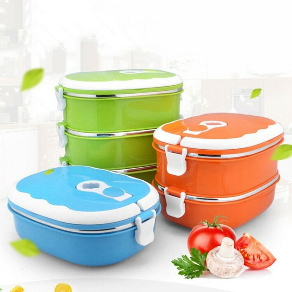 #DEY Food Warmer Thermo School Picnic Lunch Box Portable Insulated Food Container