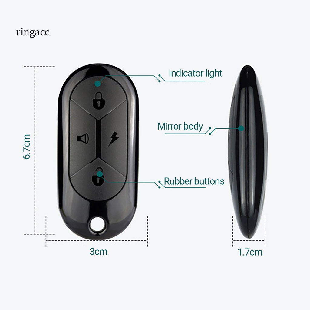 Chìa khóa điều khiển từ xa 433MHZ RF RGA ABS cho xe hơi