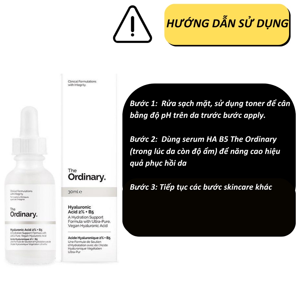 Serum Hyaluronic Acid B5 The Ordinary tinh chất cấp ẩm phục hồi da dịu nhẹ 30ml