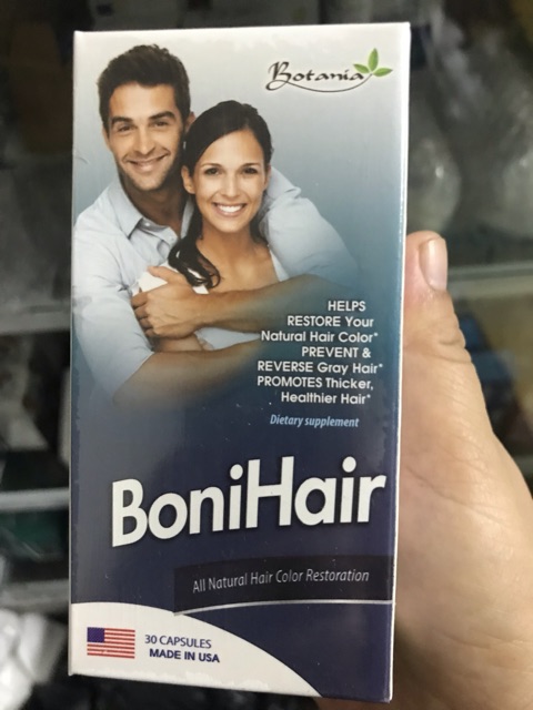 ✅[CHÍNH HÃNG]BoniHair- Hỗ Trợ Điều Trị Bạc Tóc, Ngăn Rụng Tóc, Cho Tóc Dày Và Khoẻ Đẹp( Mua 6 Tặng 1 Bằng Tem Tích Điểm)