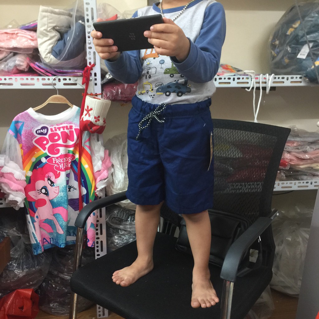 Quần đùi quần sooc cho bé trai cotton thoáng mát