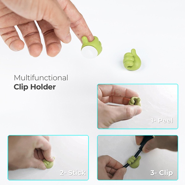Giá Đỡ Kẹp Dây Cáp Đa Năng Dán Tường Tiện Lợi Dành Cho Gia Đình