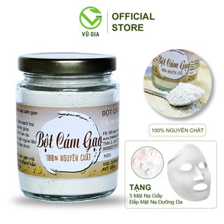 Bột Cám Gạo Nguyên Chất VG Farm (100gr/hũ) + Tặng 5 Mặt Nạ Giấy Đắp Mặt