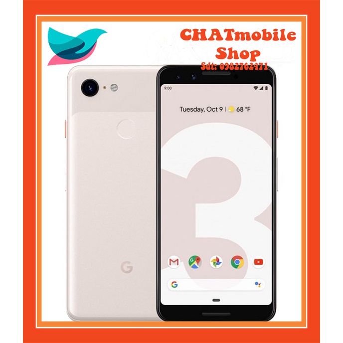 ĐIỆN THOẠI GOOGLE PIXEL 3 ram 4/64/128 GB chip 845 1 sim | Chatmobile Shop