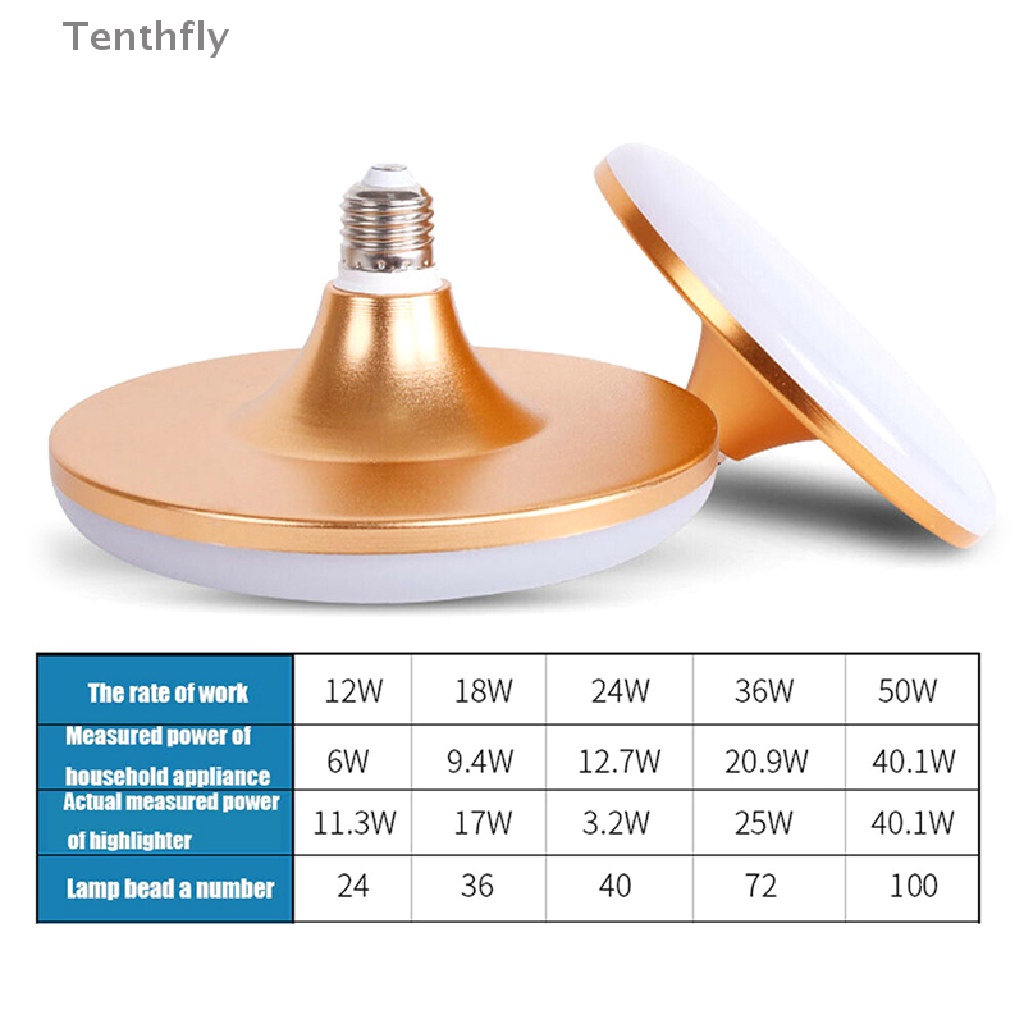 Bóng Đèn LED UFO 12W 18W 24W 36W 50W 220V E27 Mới