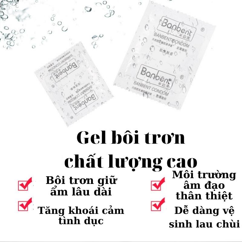 Bao cao su BANBENT 001 To thin stealth, bcs 0.01 siêu mỏng kéo dài thời gian quan hệ