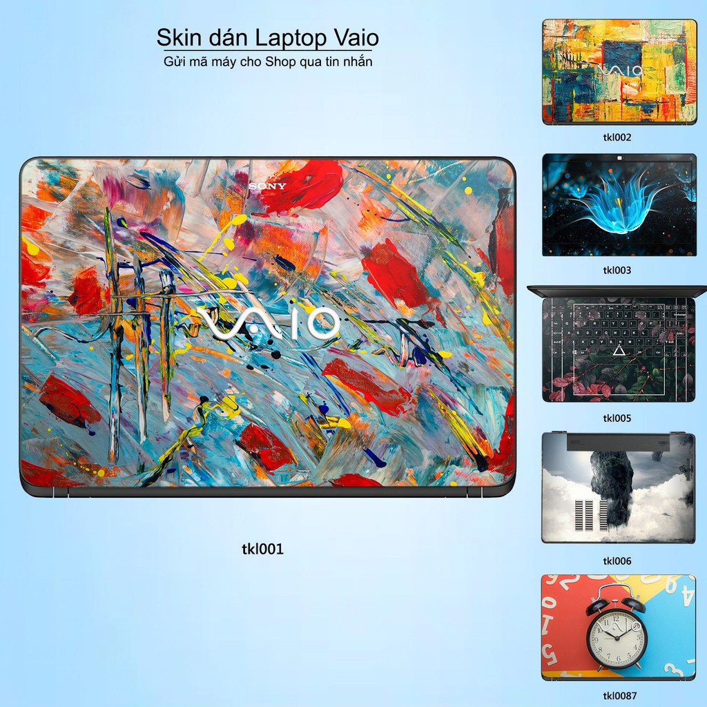 Skin dán Laptop Sony Vaio in hình thiết kế (inbox mã máy cho Shop)