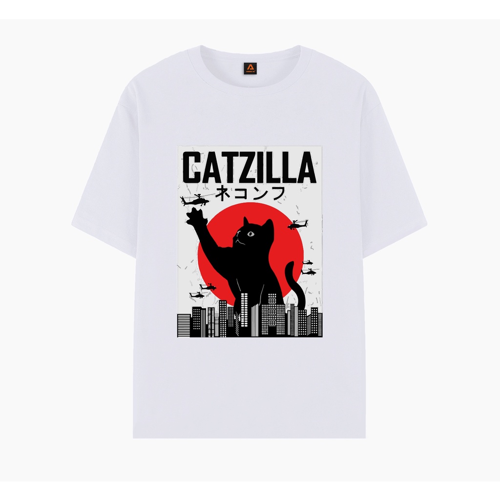 Tơn Tee Áo thun phom rộng unisex cotton Catzilla | BigBuy360 - bigbuy360.vn