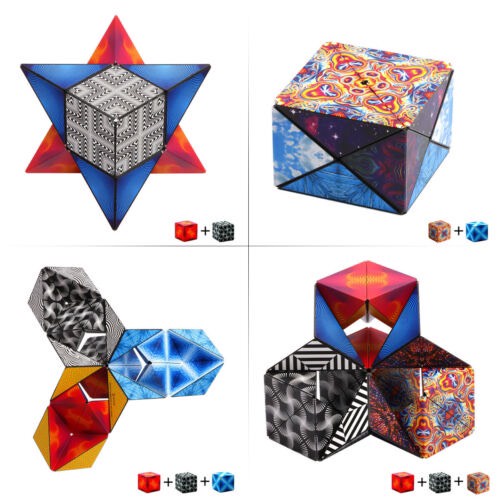 Đồ chơi trẻ em Khối Rubik Magic 3D Từ tính nam châm có thể biến 70+ hình dạng Galaxy Shashibo