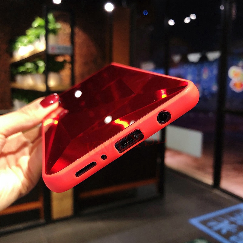 Ốp Điện Thoại Tráng Gương Họa Tiết Kim Cương 3D Sang Trọng Cho Samsung Galaxy S10 Plus S10 Lite S10+