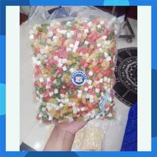 Sỉ - viên nhai sạch răng trái cây thức ăn hamster sóc thỏ bọ ú nhím & thú nhỏ Túi 1kg